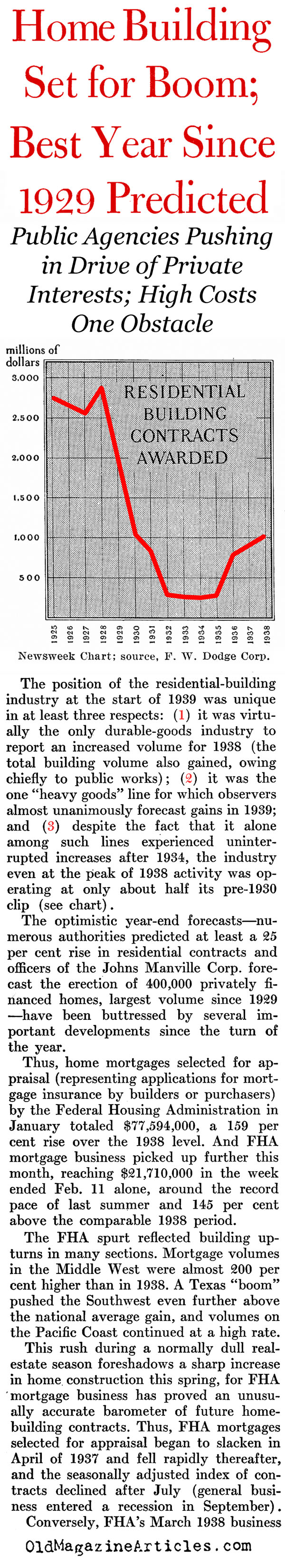 Prosperity in Sight... (Newsweek Magazine, 1940)