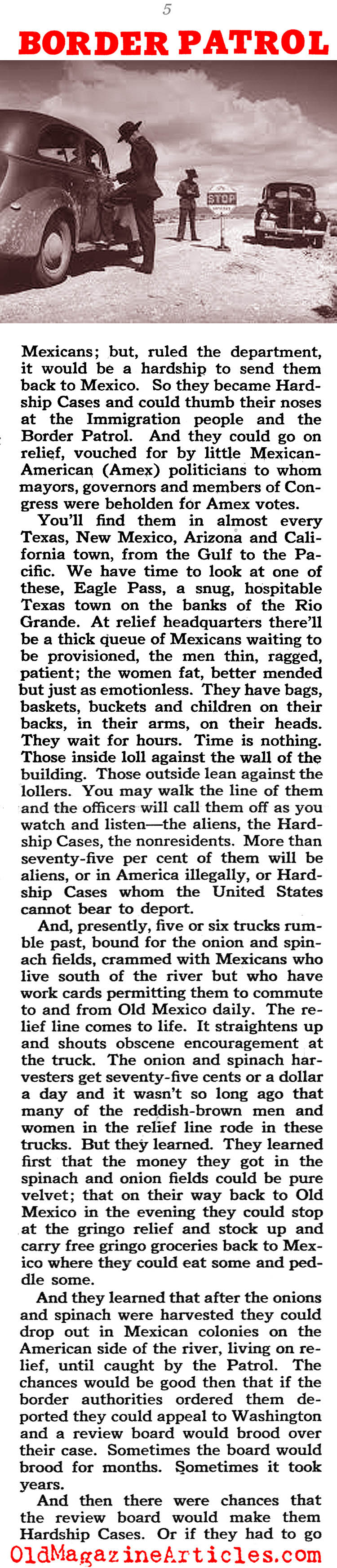 The Border Patrol (Collier's Magazine, 1940)