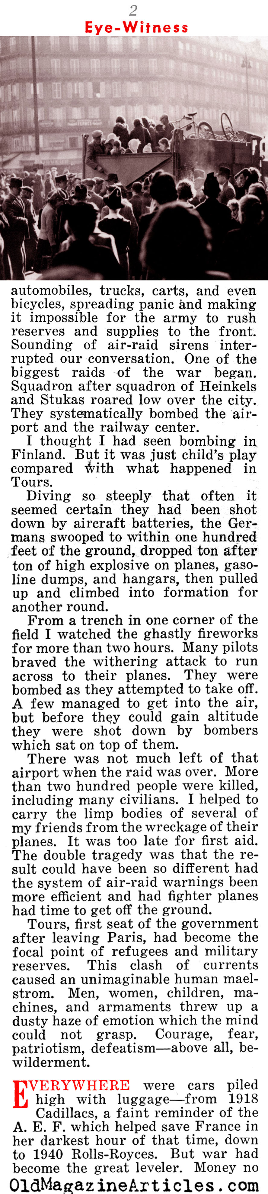 He Saw the French Defense Implode (Liberty Magazine, 1940)