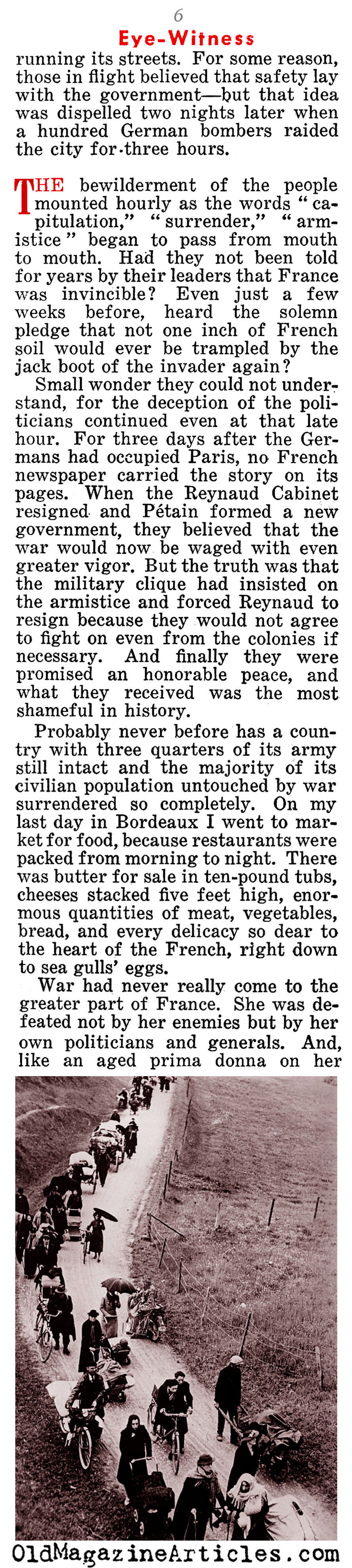 He Saw the French Defense Implode (Liberty Magazine, 1940)