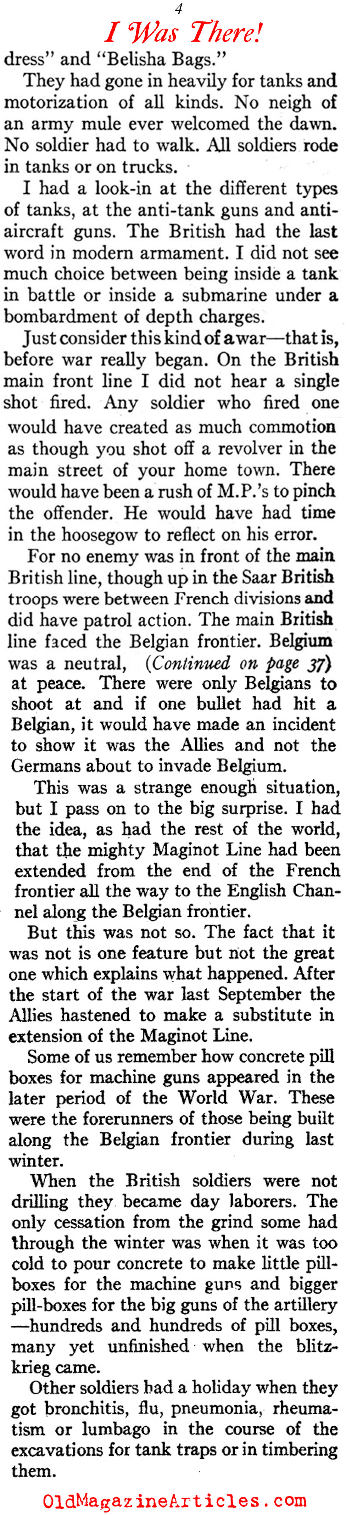 With the French as Their Army Collapsed  (American Legion Weekly, 1940)