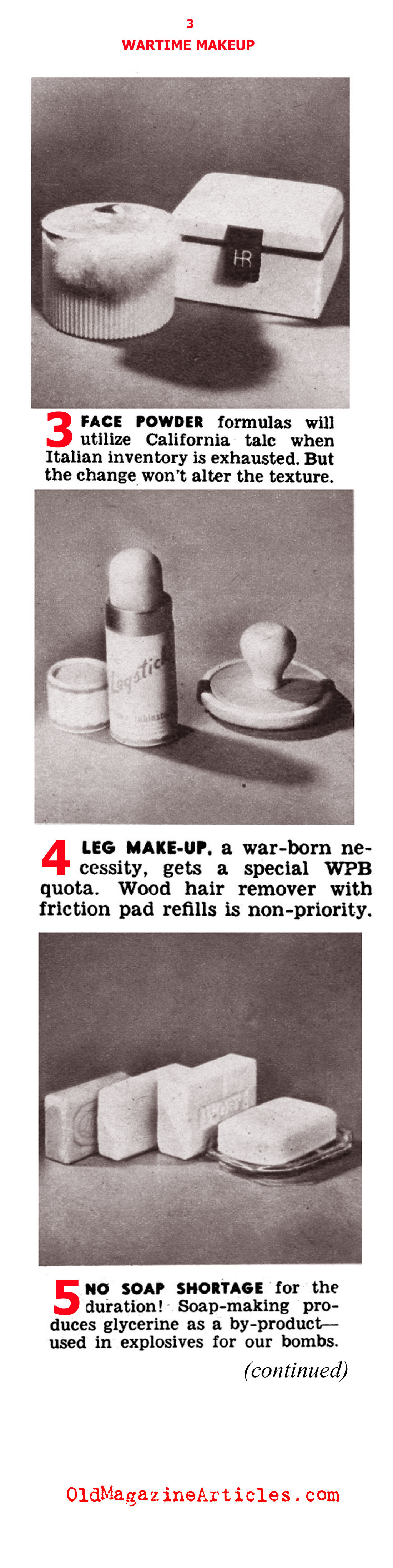 1940s Makeup and W.W. II (Click Magazine, 1942)