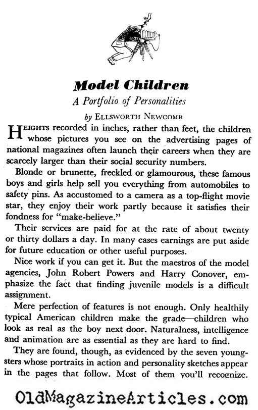 Model Children (Coronet Magazine, 1941)