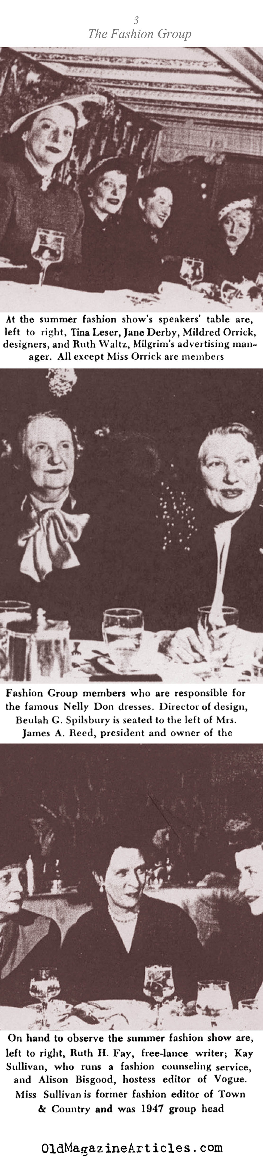 The Fashion Group (Collier's Magazine, 1948)