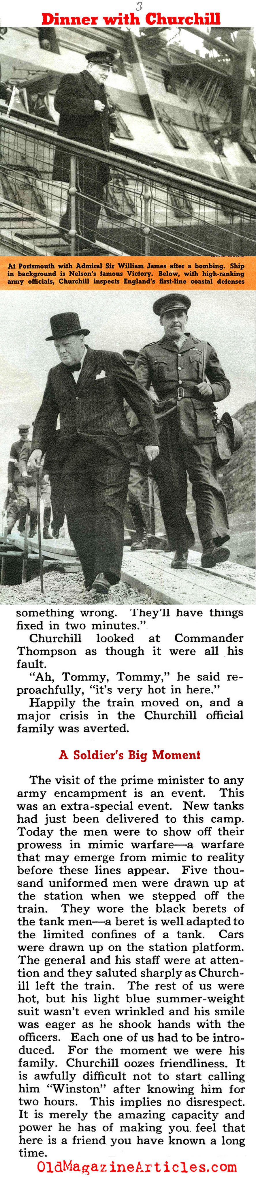 48 Hours With Winston Churchill (Collier's Magazine, 1941)