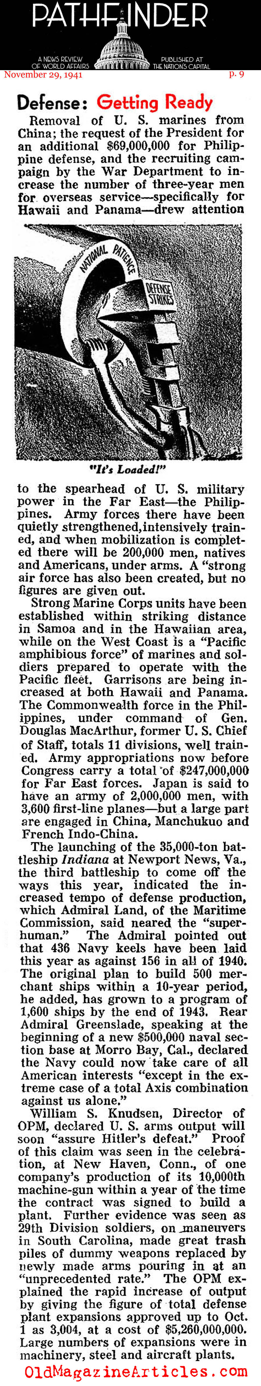 America Prepares... (Pathfinder Magazine, 1941)