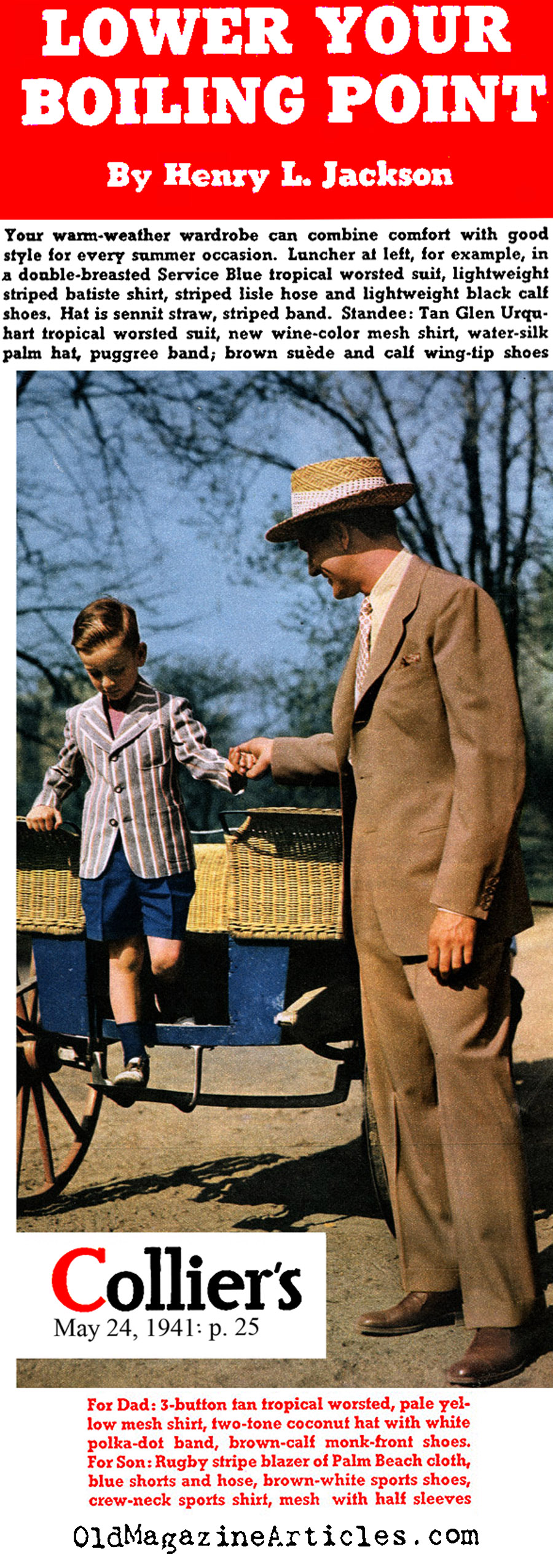 Men's Suits in the Summer of 1941 (Collier's Magazine, 1941)