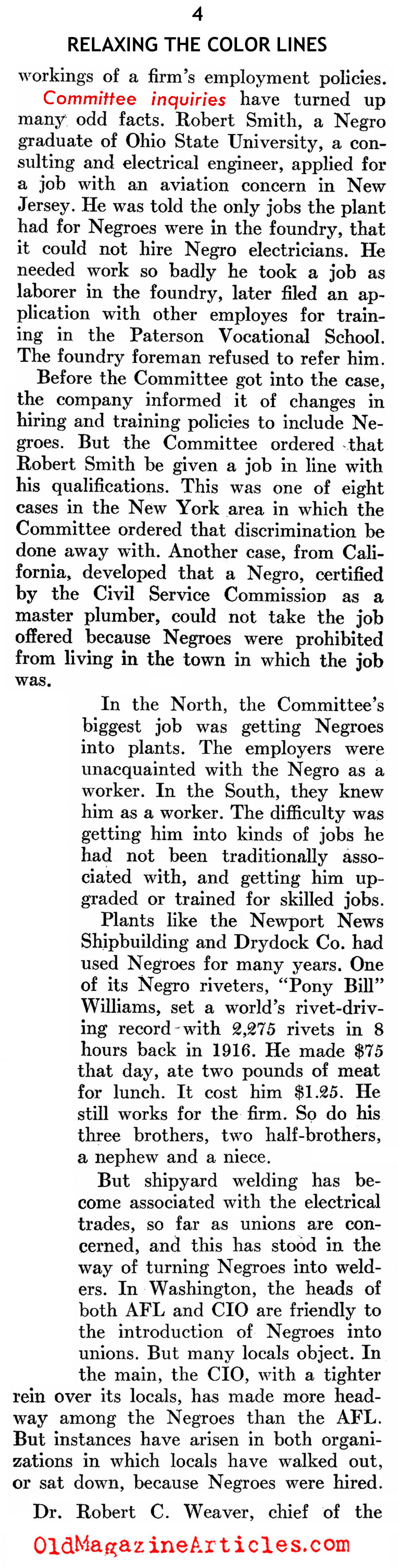 With The War Came New Opportunities (United States News, 1942)