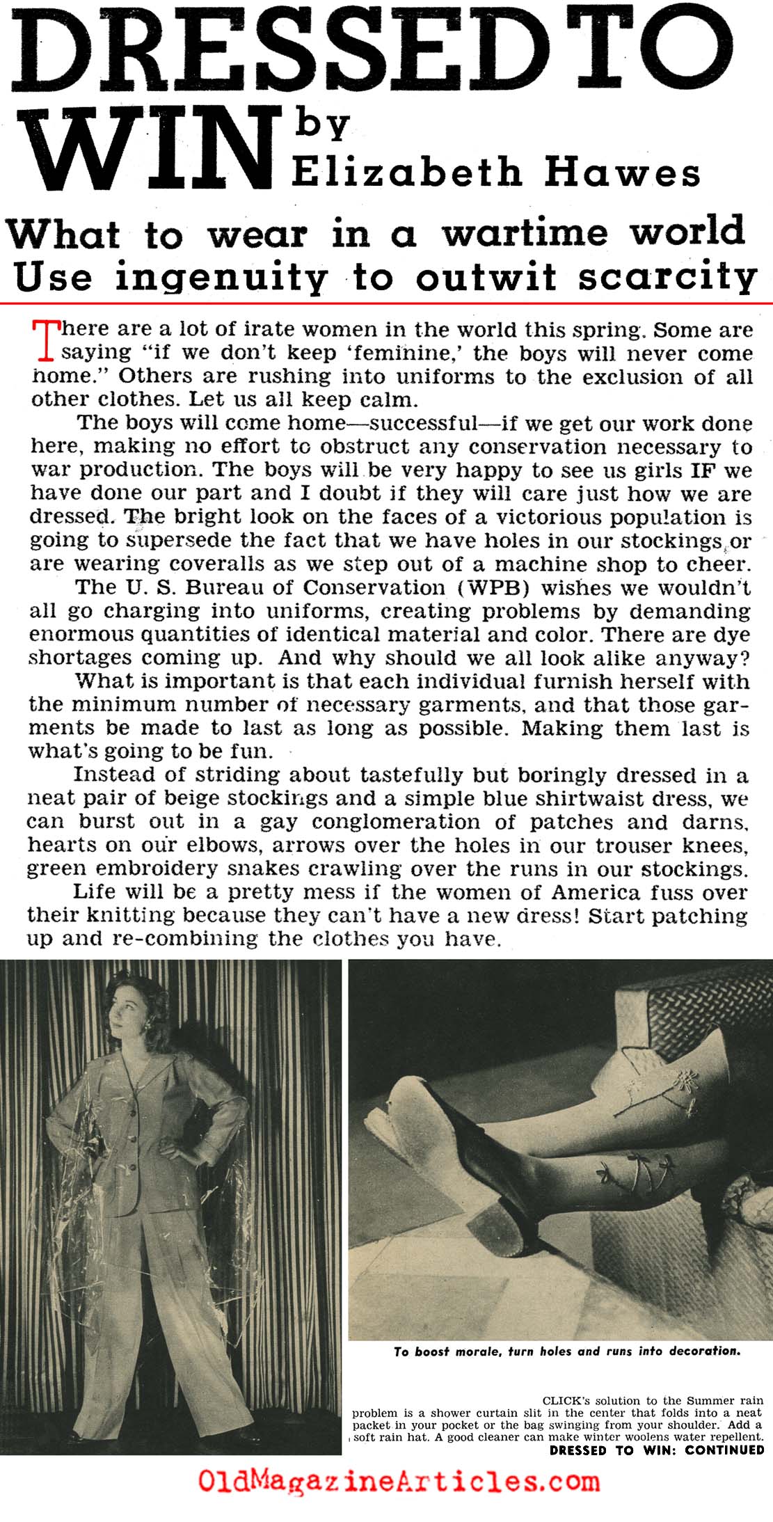 When Ingenuity Out-Witted Scarcity (Click Magazine, 1942)