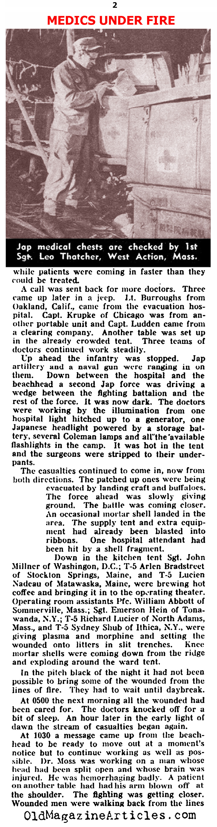 U.S. Army  Mobile Hospitals of World War Two (Yank Magazine, 1944)
