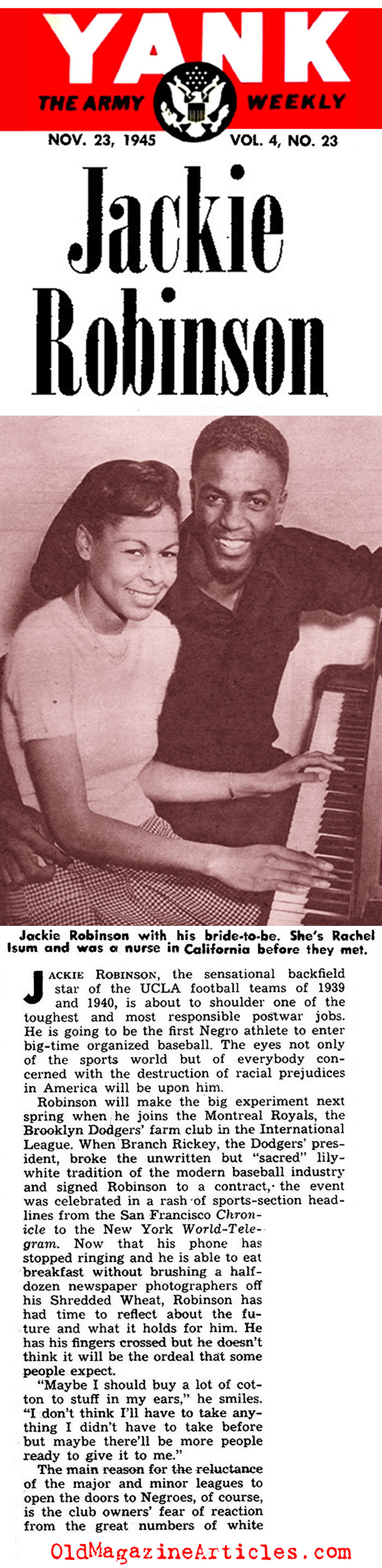 Jackie Robinson: In the Beginning (Yank Magazine, 1945)