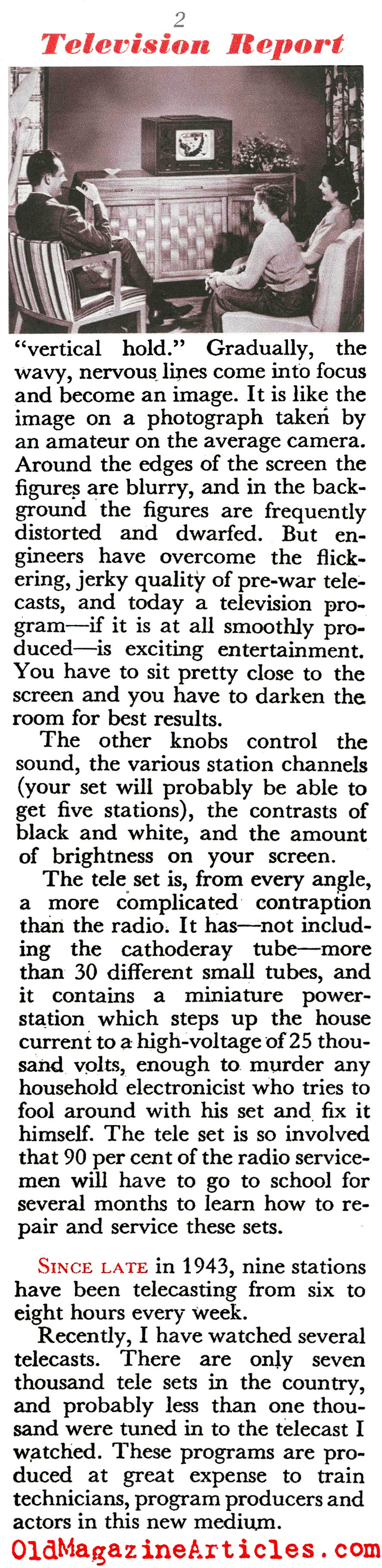 The Television Set (Coronet Magazine, 1945)