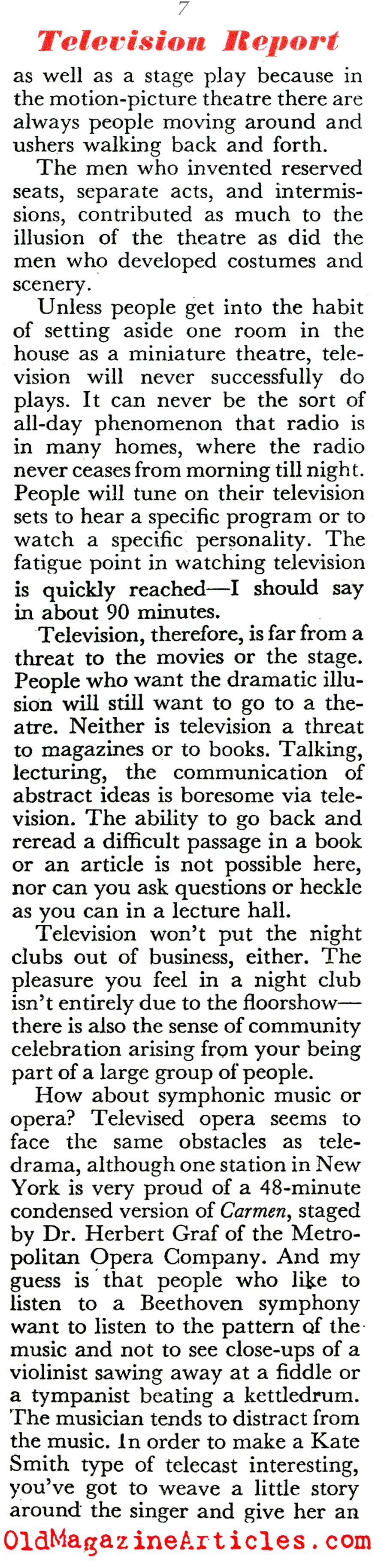 The Television Set (Coronet Magazine, 1945)