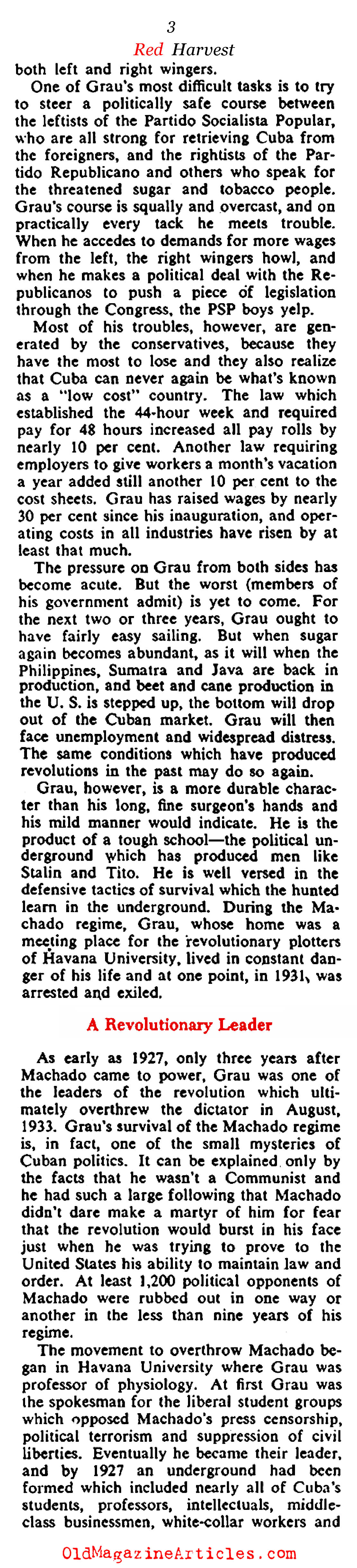 Big Trouble in Little Cuba (Collier's Magazine, 1945)