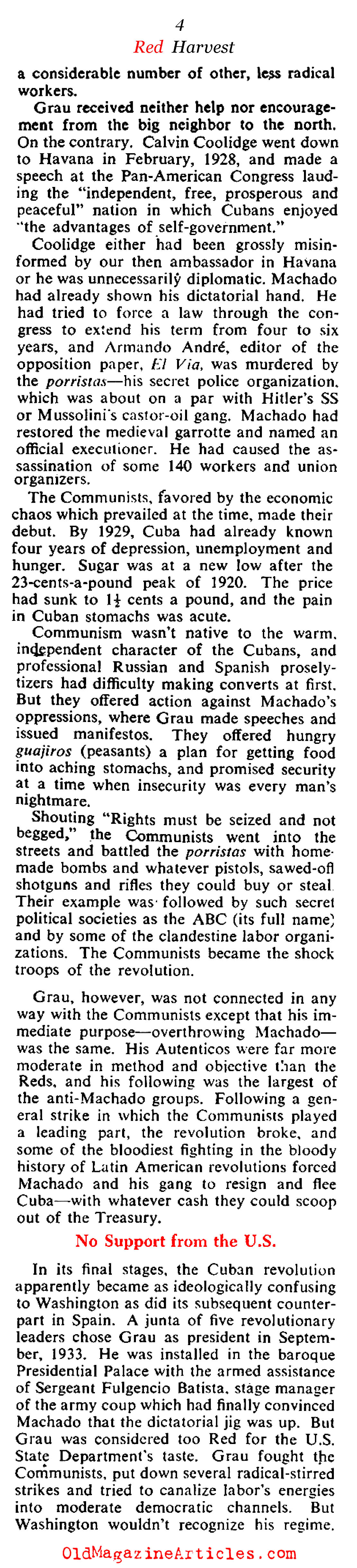 Big Trouble in Little Cuba (Collier's Magazine, 1945)