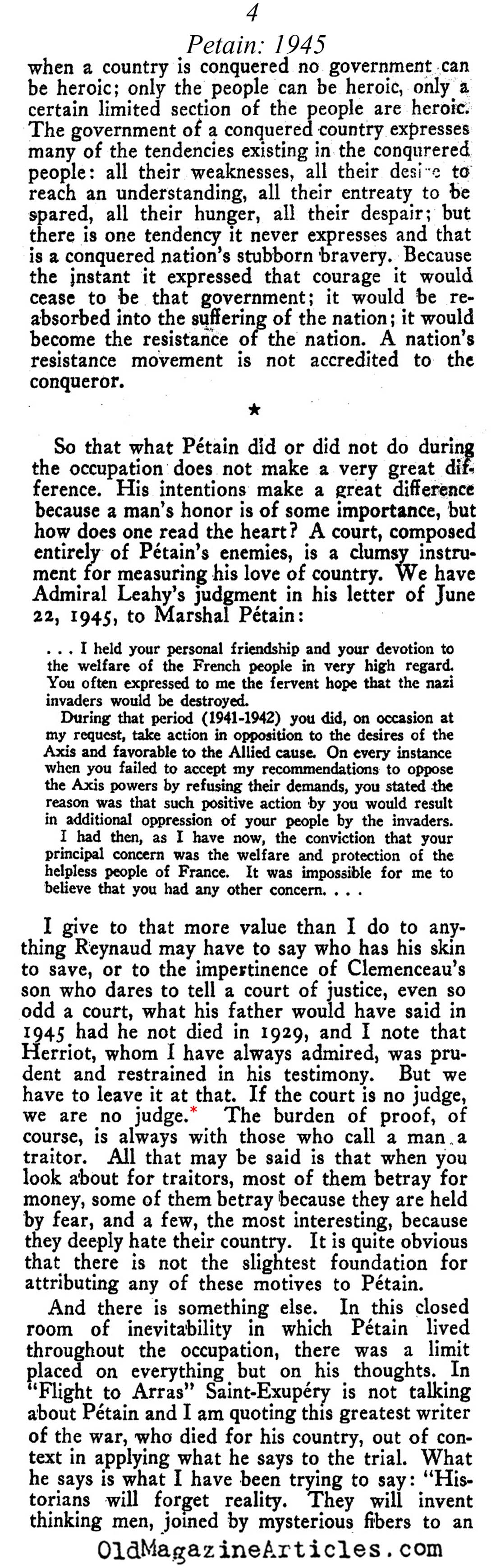 Marshal Ptain on Trial   (Commonweal, 1945)