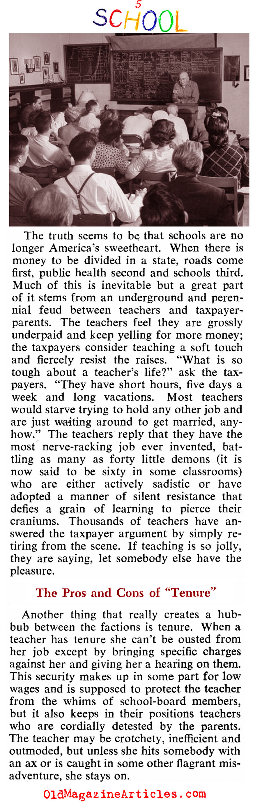 ''Our Schools Are A Scandal'' (Collier's Magazine, 1946)