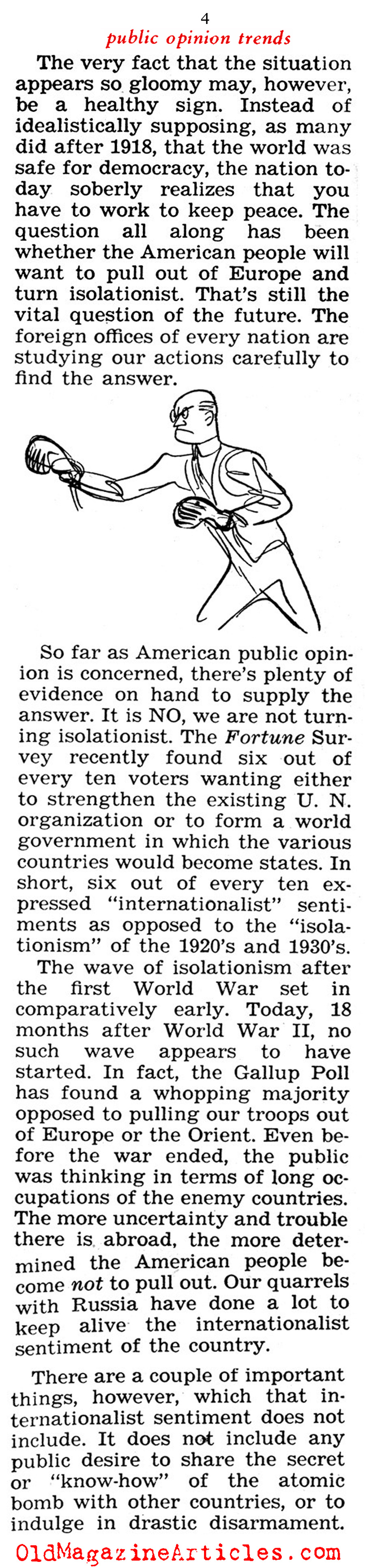 The Cold War and Public Opinion ('47 Magazine, 1947)