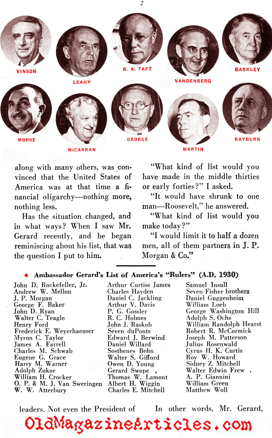 The Most Powerfull Men in Cold War Washington ('47 Magazine)