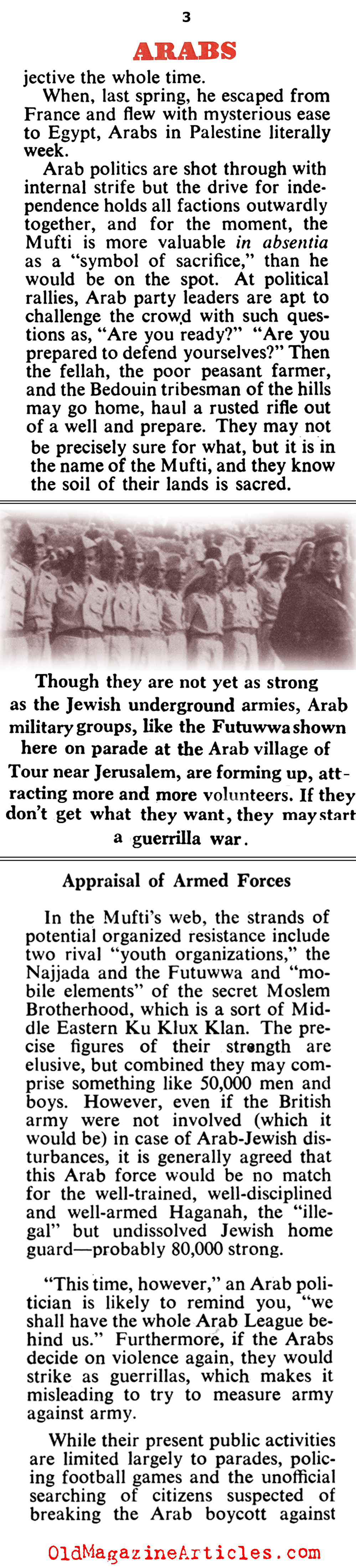 The Arabs Mobilize (Collier's Magazine, 1947)