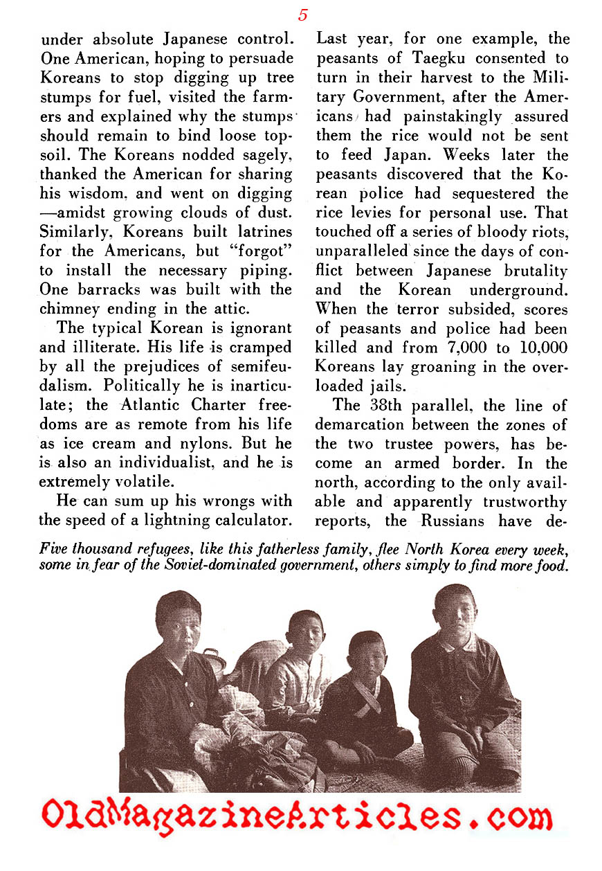 Things Were Not Right in Korea ('48 Magazine, 1948)