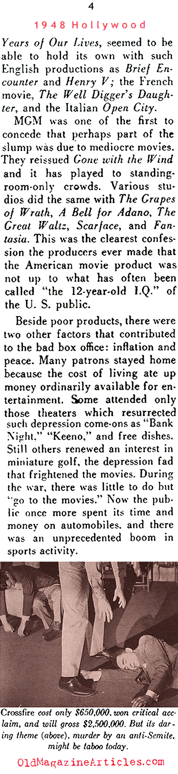 ''Panic in Hollywood'' ('48 Magazine, 1948)