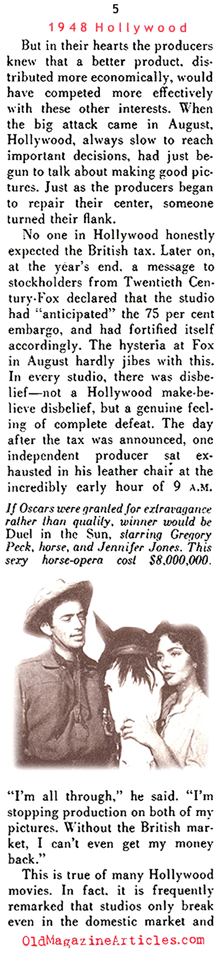 ''Panic in Hollywood'' ('48 Magazine, 1948)