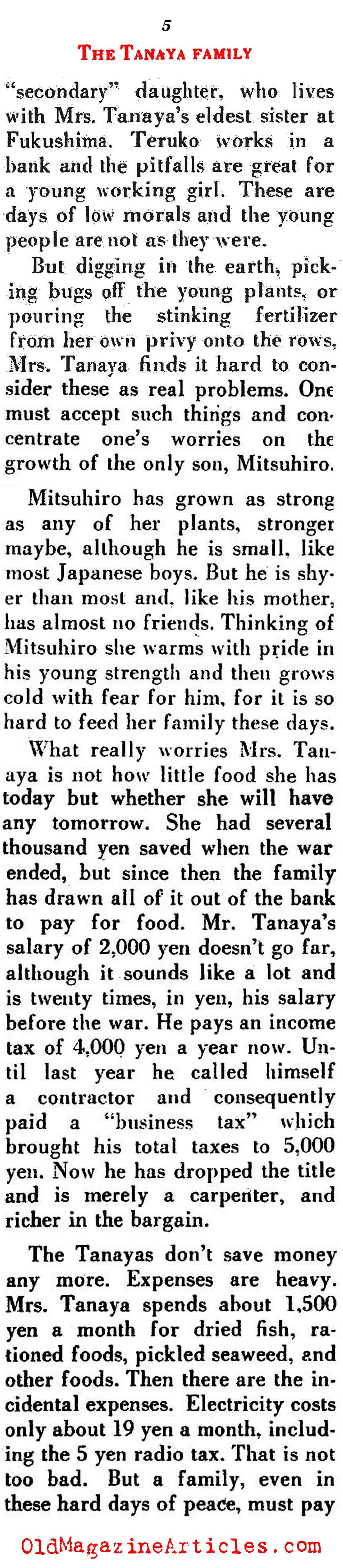 Tokyo Living ('48 Magazine, 1948)