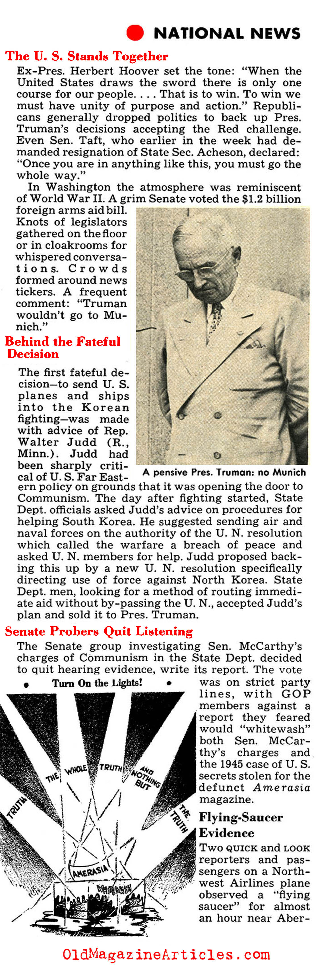 Tensions Build in Washington (Quick Magazine, 1950)