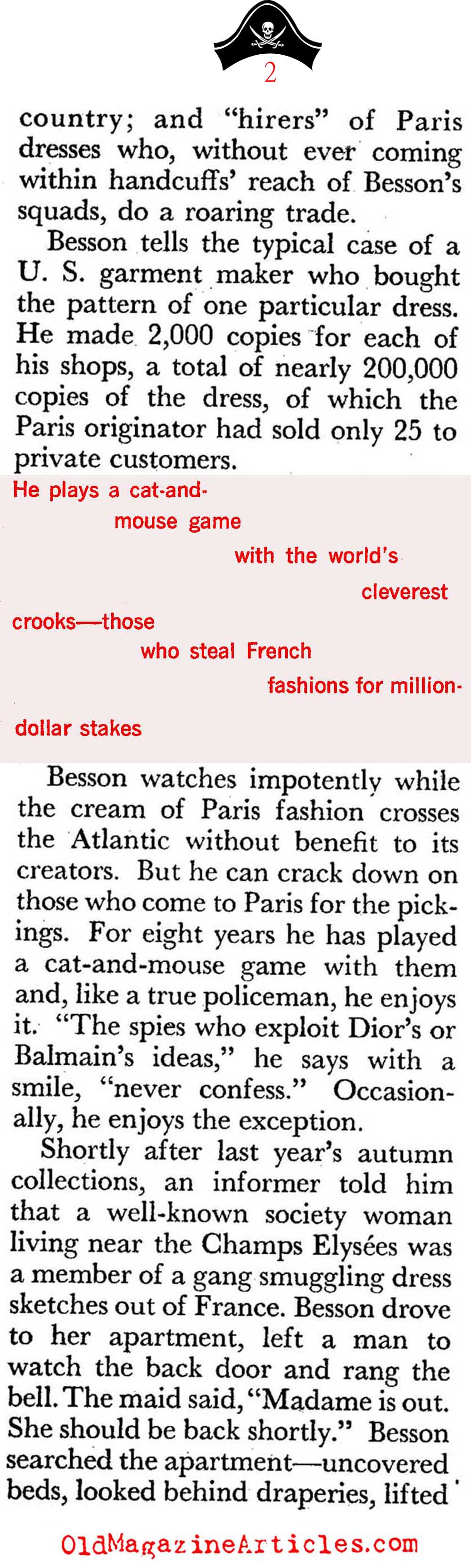 Fashion Piracy (Coronet Magazine, 1960)