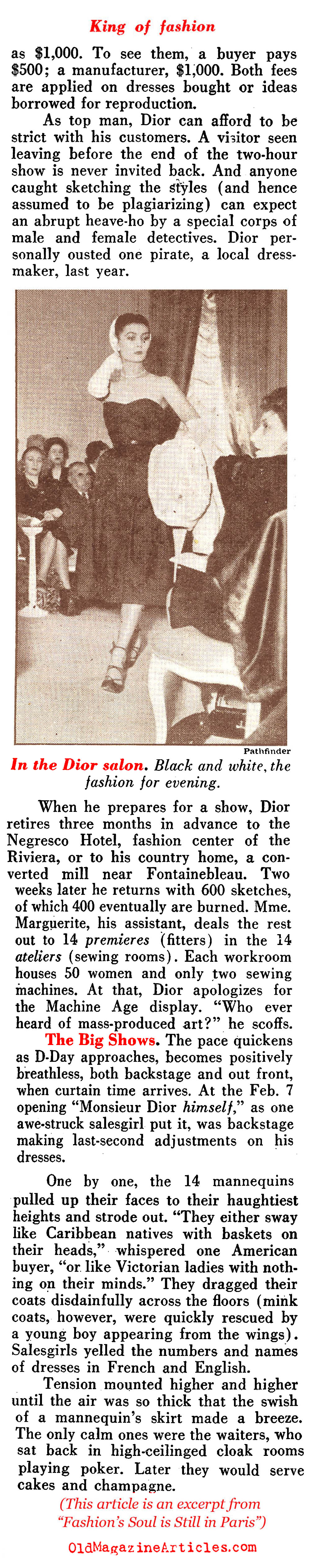 Fashion's Rainmaker (Pathfinder Magazine, 1951)