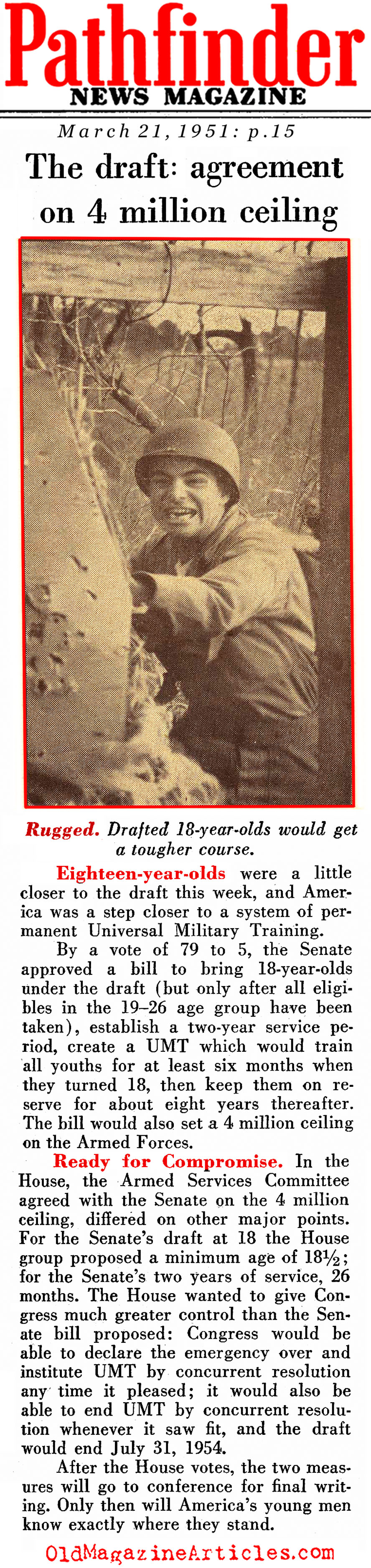 Expanding The American Draft Pool  (Pathfinder Magazine, 1951)