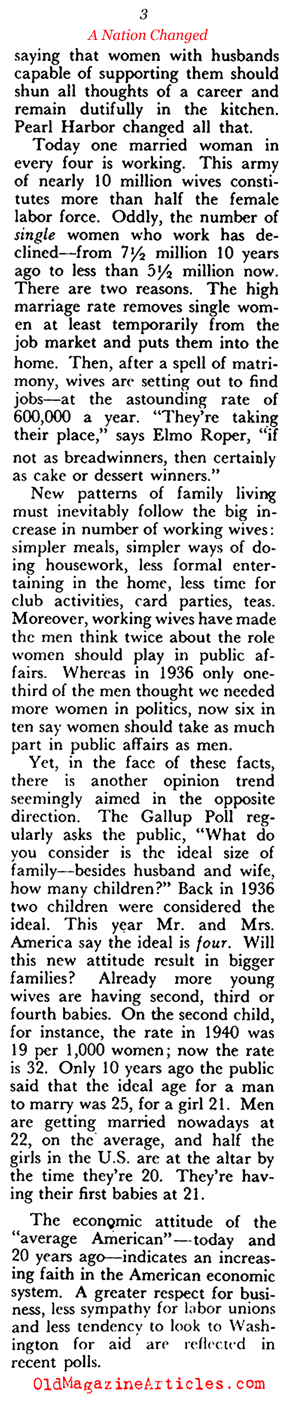 America's Ever-Changing Mind: 1929 - 1952 (Pageant Magazine, 1953)