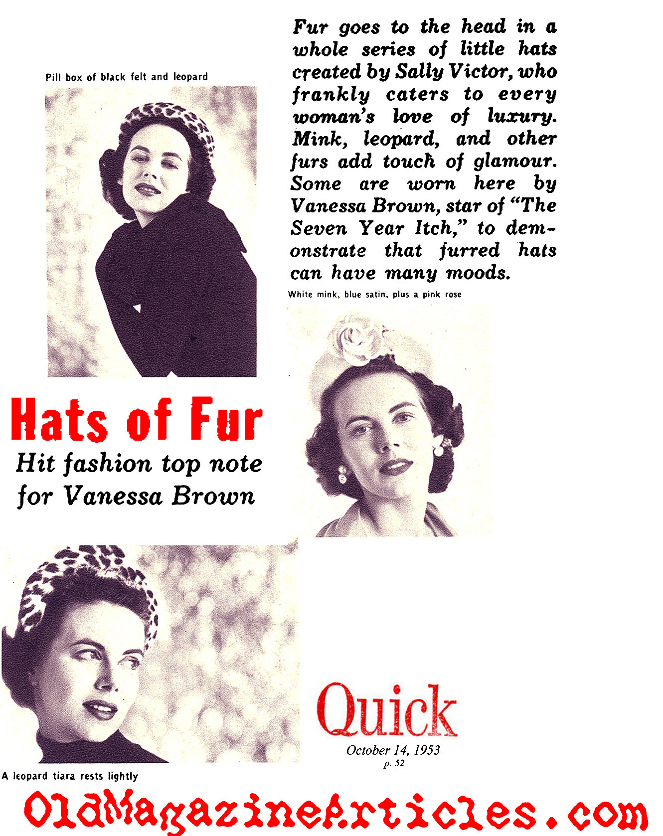 Small Fur Hats (Quick Magazine, 1953)