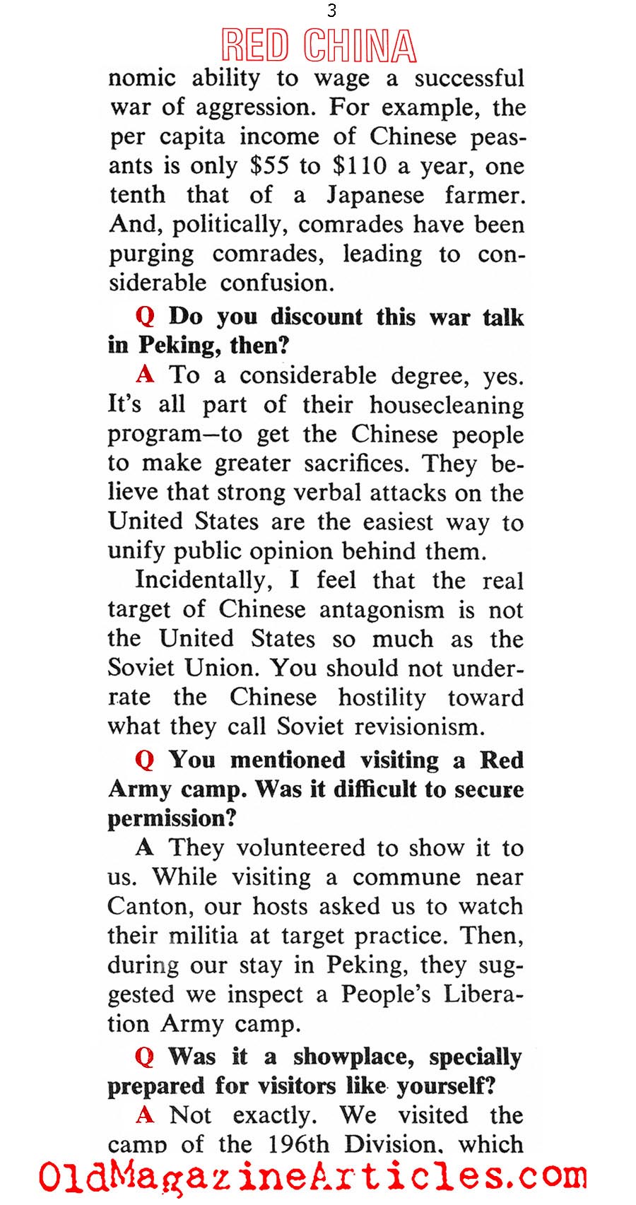How Dangerous is Red China (Coronet Magazine, 1967)