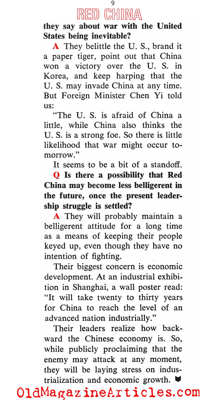 How Dangerous is Red China (Coronet Magazine, 1967)