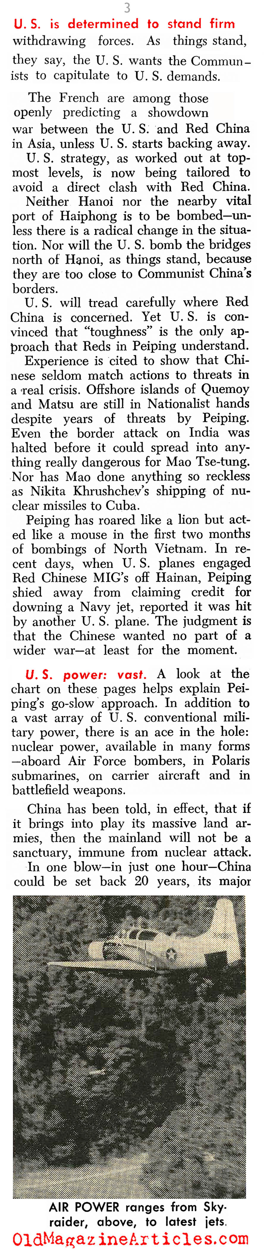 American Resolve Made Manifest  (U.S. News & World Report, 1965)
