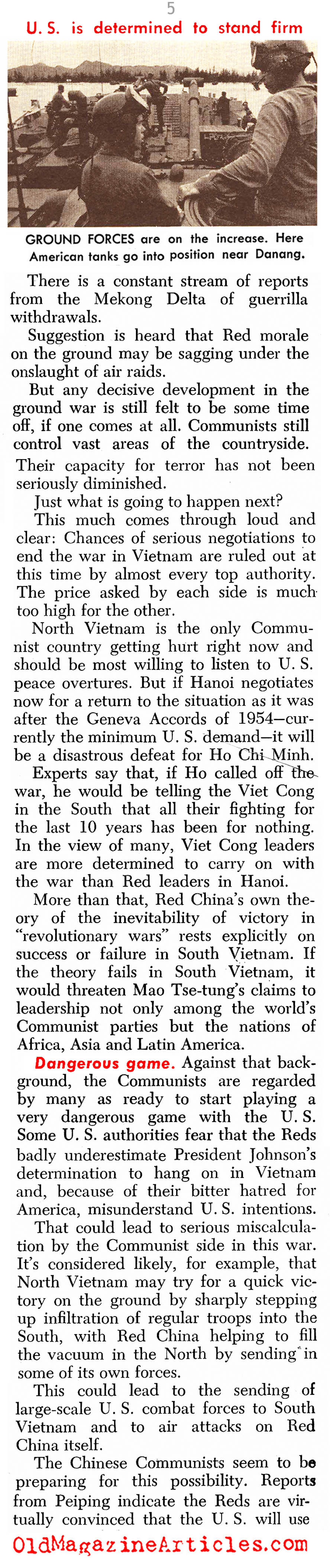 American Resolve Made Manifest  (U.S. News & World Report, 1965)