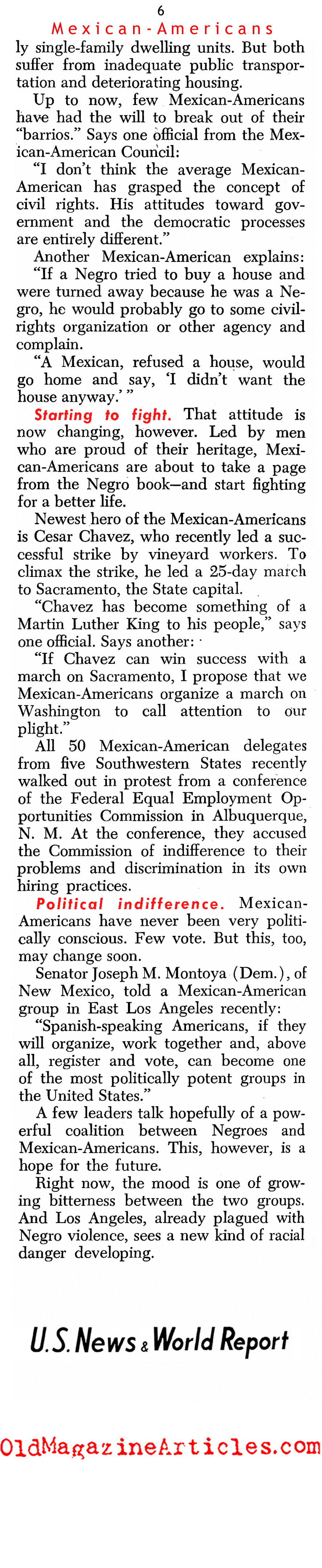 The Chicano Struggle (United States News, 1966)