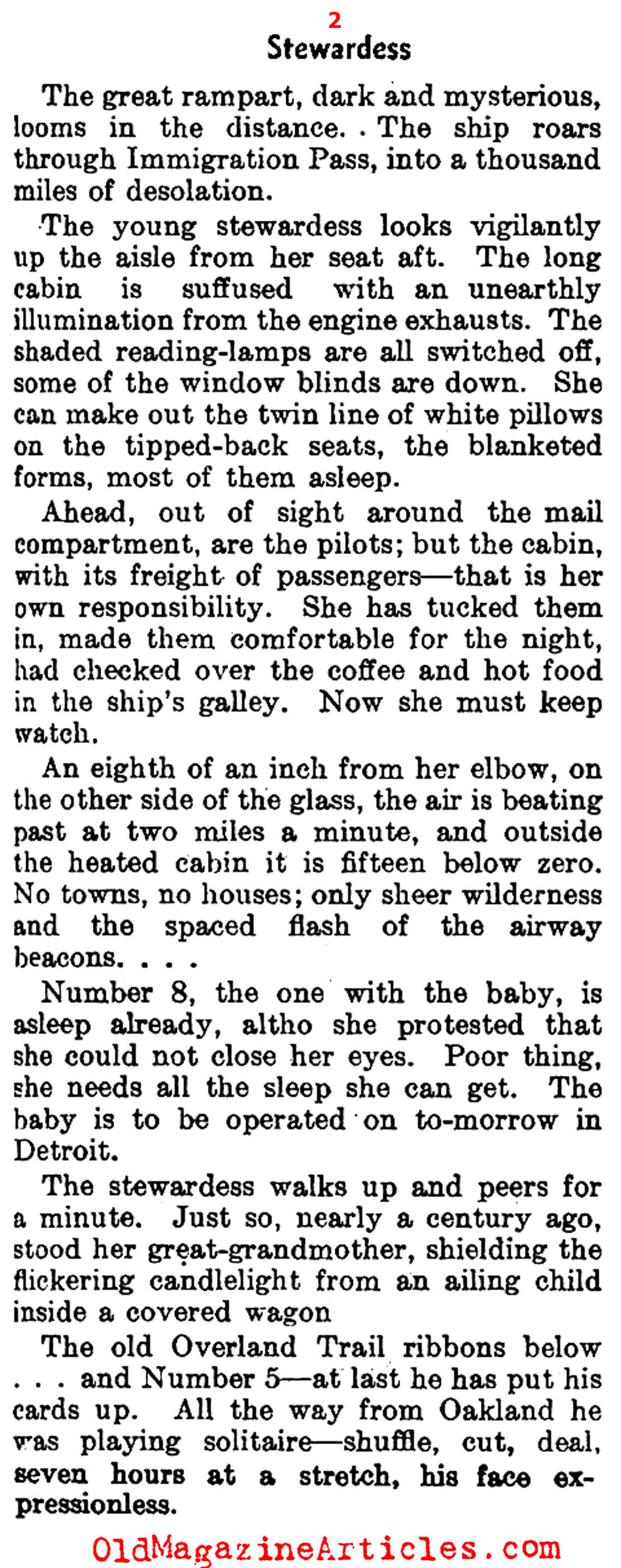 The Earliest Airline Stewardesses (The Literary Digest, 1933)