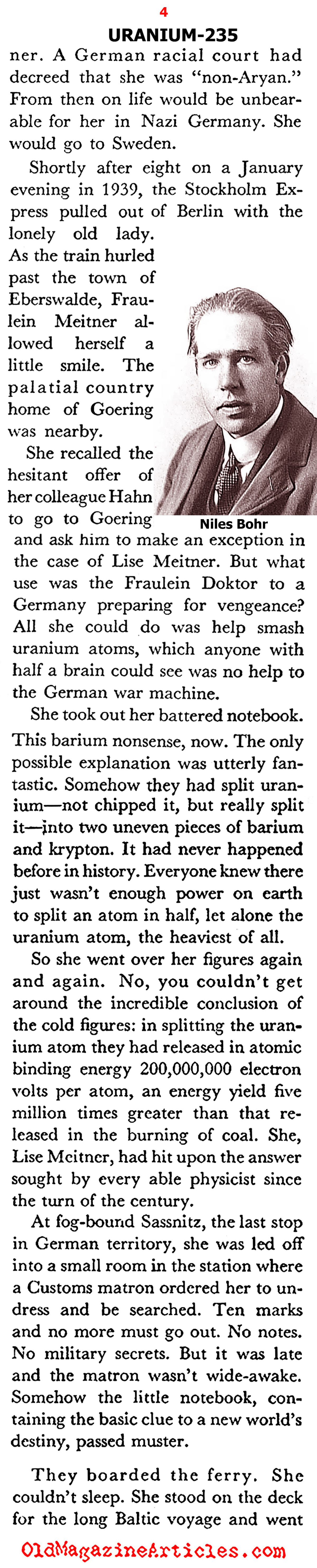 ''Uranium-235: Can It Win the War?'' (Coronet Magazine, 1942)