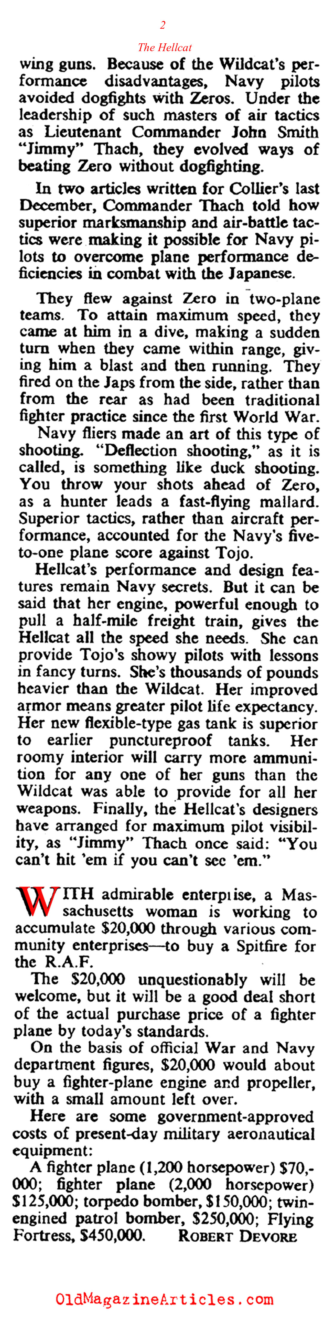 The Grumman Hellcat (Collier's Magazine, 1943)