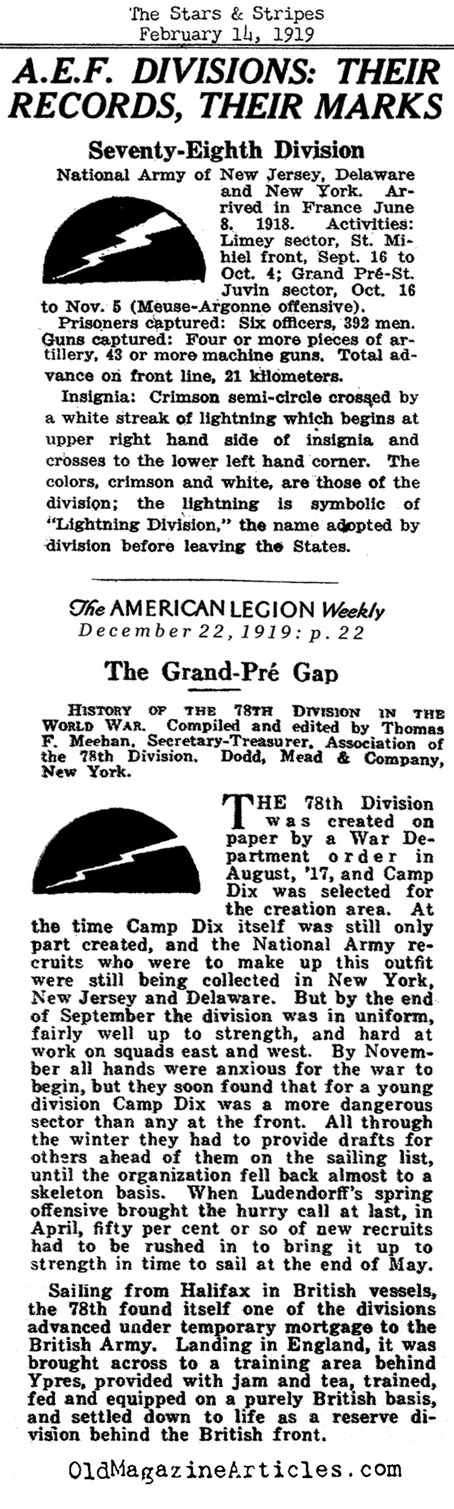 The Seventy-Eighth Division (Stars and Stripes, 1919)