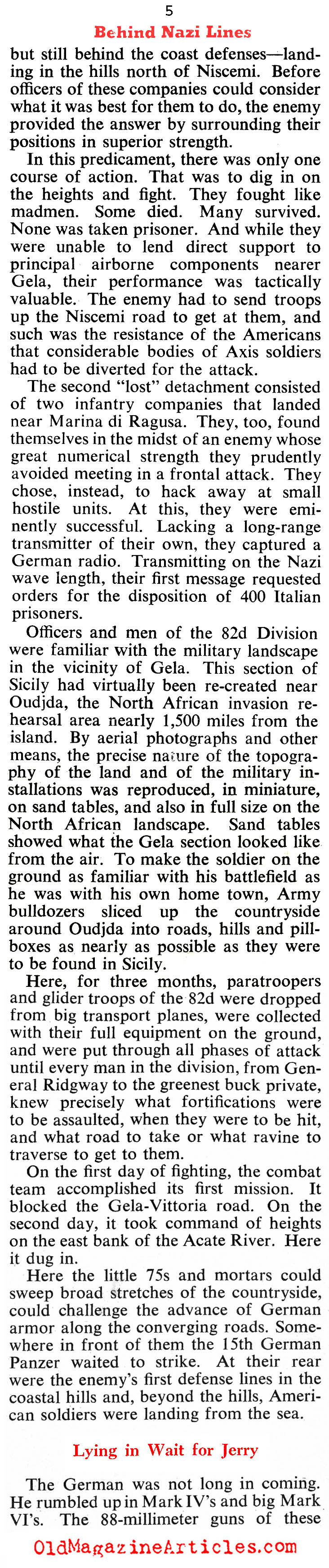 The 82nd Airborne in Sicily (Collier's Magazine, 1943)
