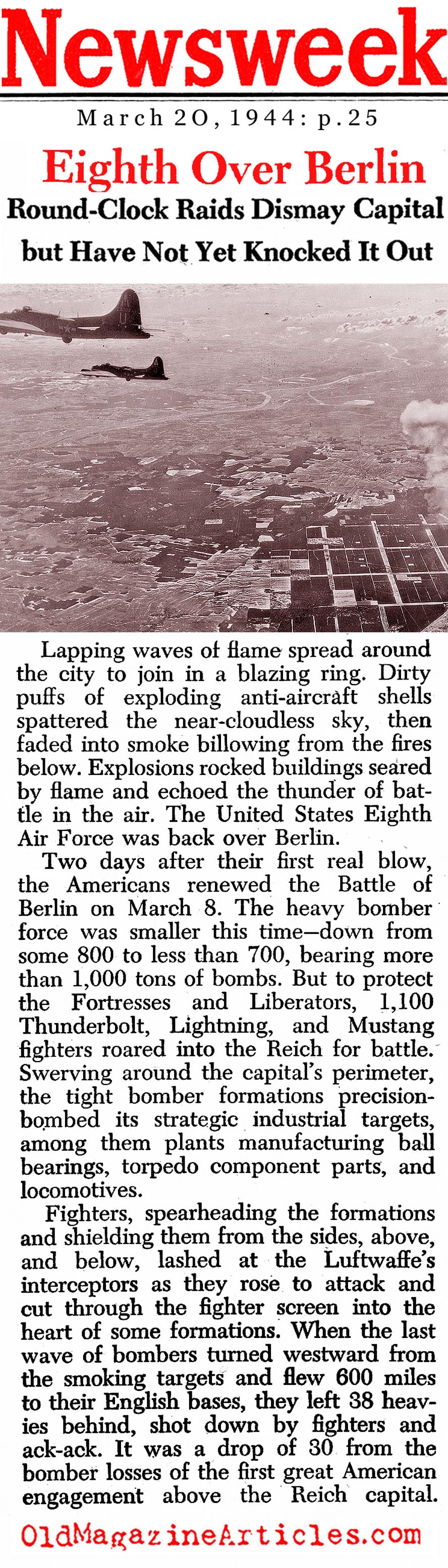 ''Eighth Over Berlin'' (Newsweek Magazine, 1944)