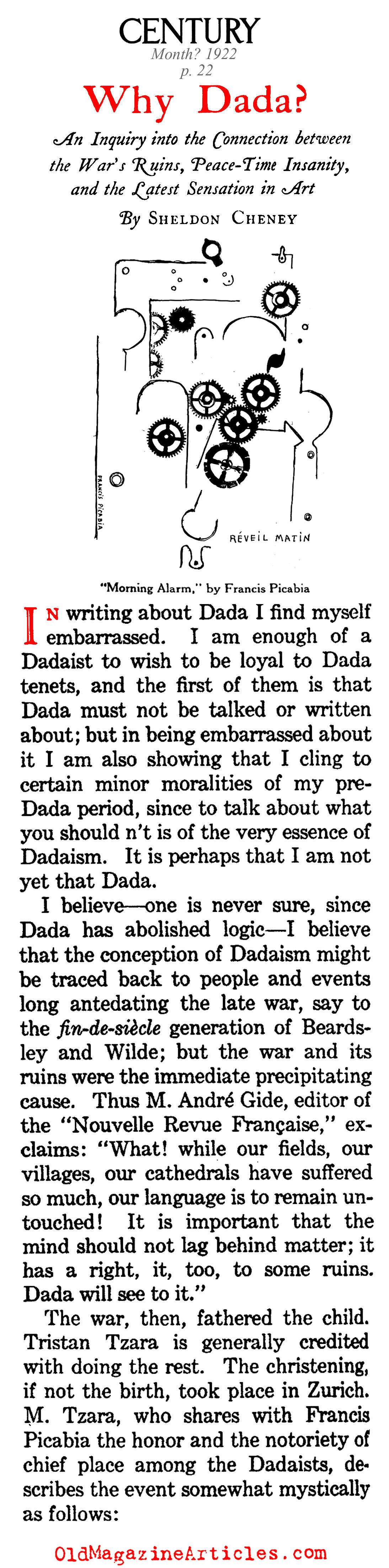 Why Dada? (The Century Magazine, 1922)