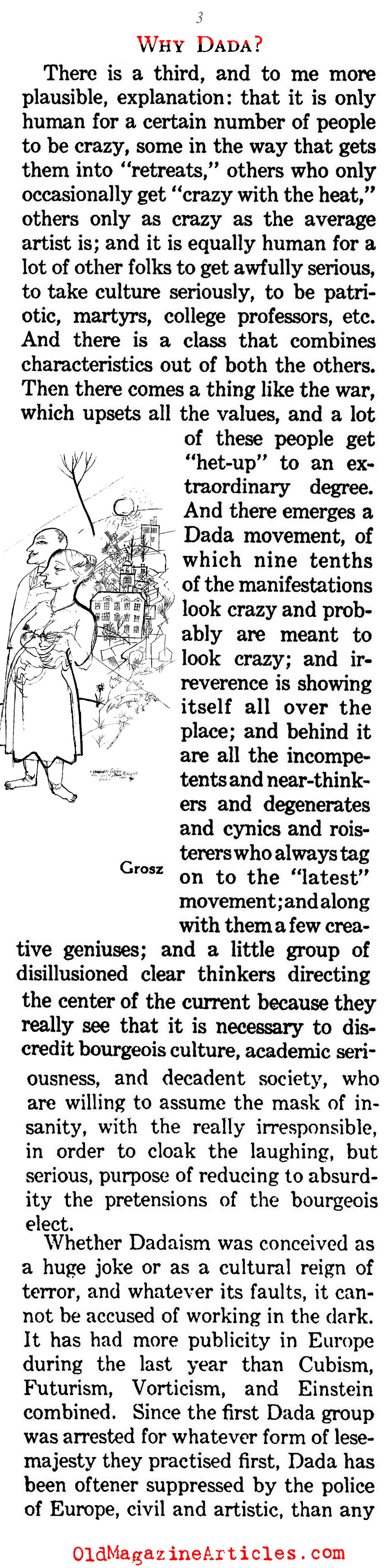 Why Dada? (The Century Magazine, 1922)