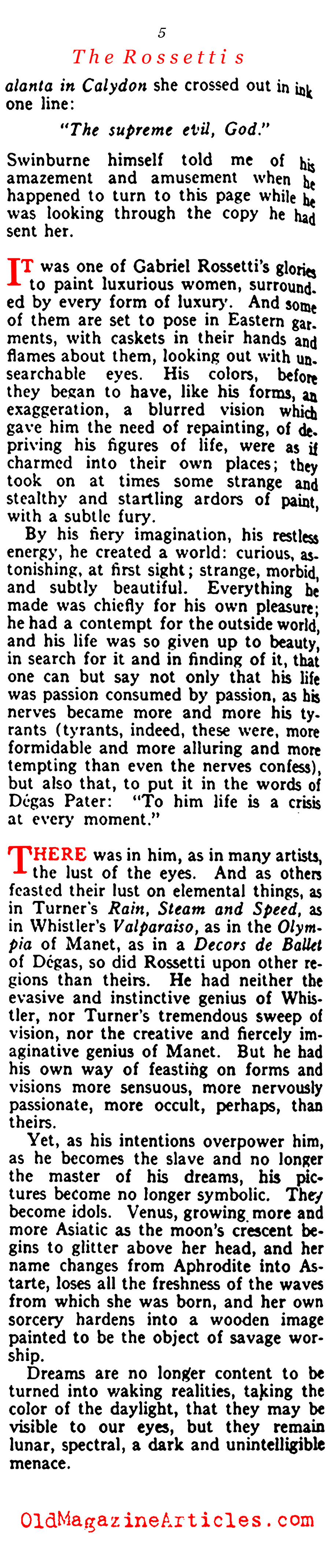 The Rosettis (Vanity Fair, 1919)