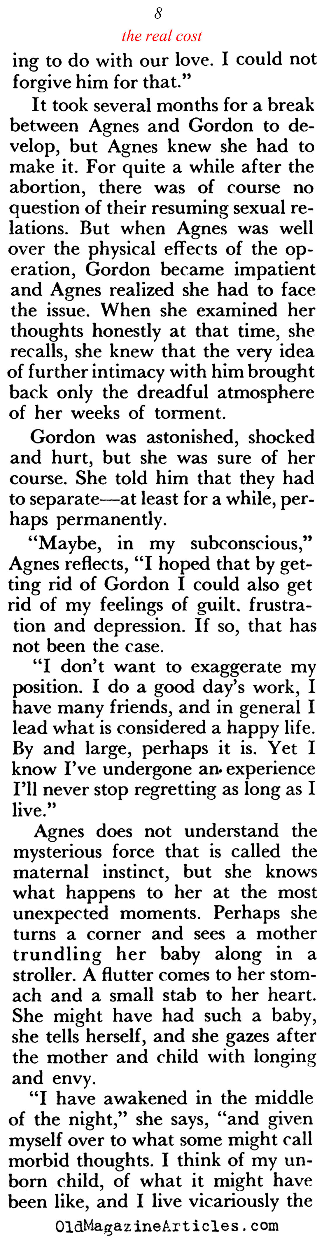 Deepest Regrets (Pageant Magazine, 1958)