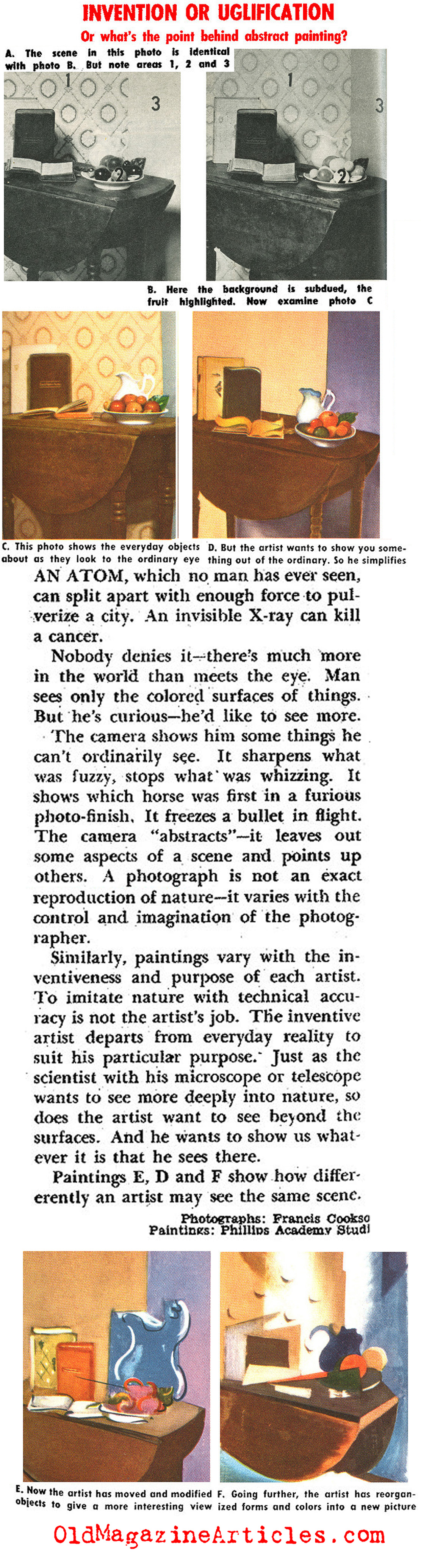 Explaining Abstract Art (Pageant Magazine, 1950)